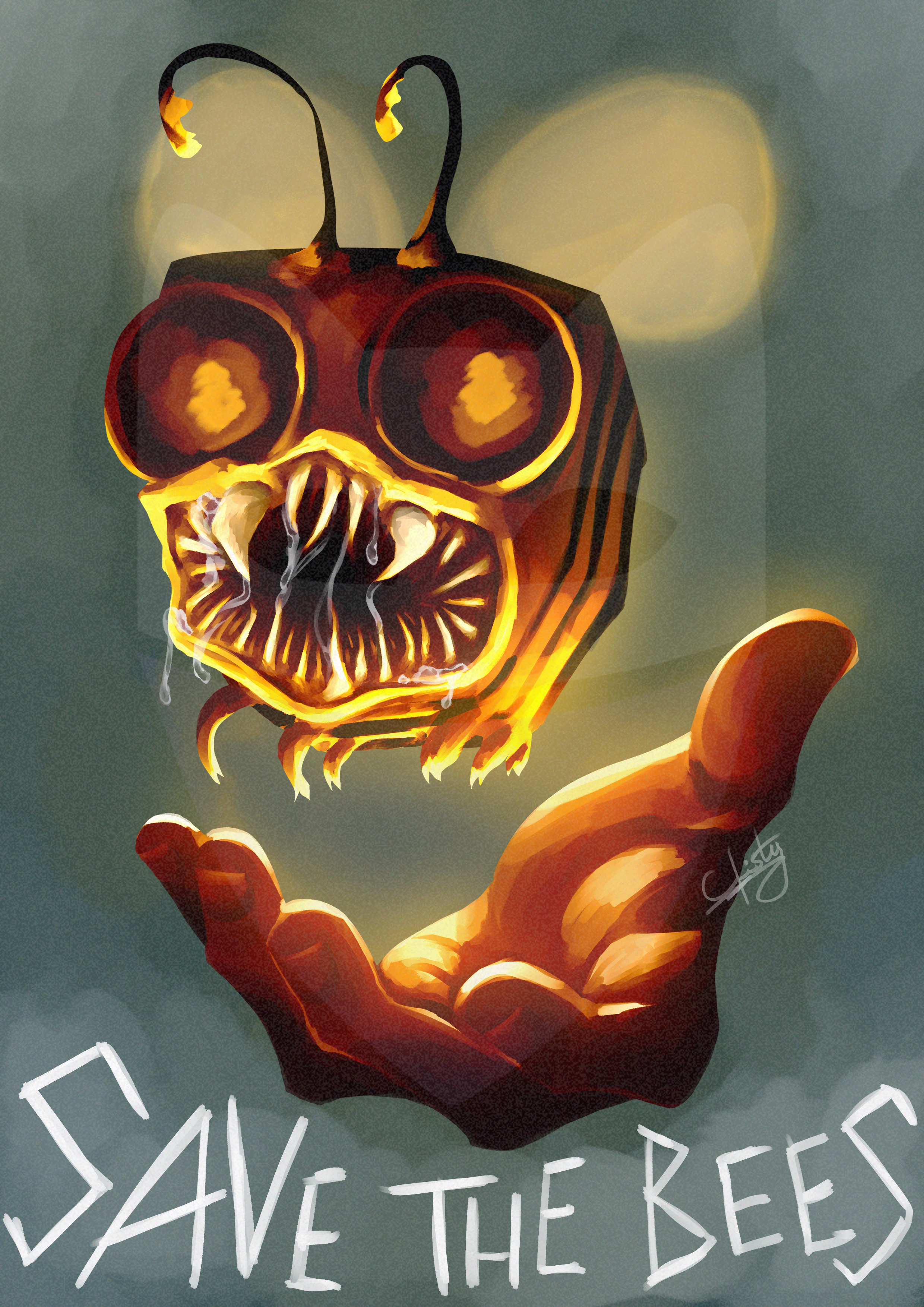 Save the bees poster